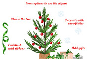 Christmas Tree Clipart & Patterns, a Pattern Graphic by Lagmar Design (Thumbnail 9 of 13)