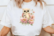 Whimsical Mother's Day owl Clipart, an Illustration by Designworld (Thumbnail 5 of 7)