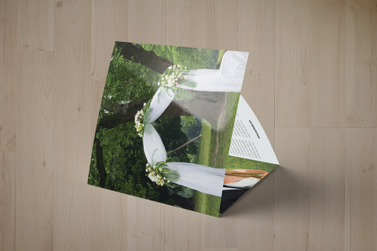 Wedding Tri Fold Brochure, a Brochure Template by Psd Templates (Photo 3 of 5)