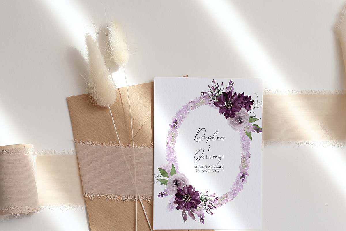 Watercolor flower - Mineral Violet, an Illustration by Beigetime (Photo 8 of 14)