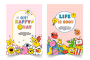 Fox Happy & Fox Happy Line Duo Font, a Symbol Font by Fox7 By Rattana (Thumbnail 7 of 8)
