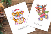 Set of Christmas characters 01, an Animal Illustration by KENO Mascots (Thumbnail 3 of 4)