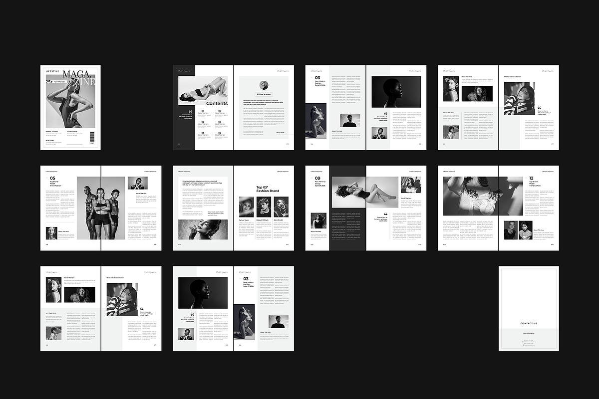 The Lifestyle Magazine Template, a Magazine Template by Spark_Creative (Photo 7 of 7)