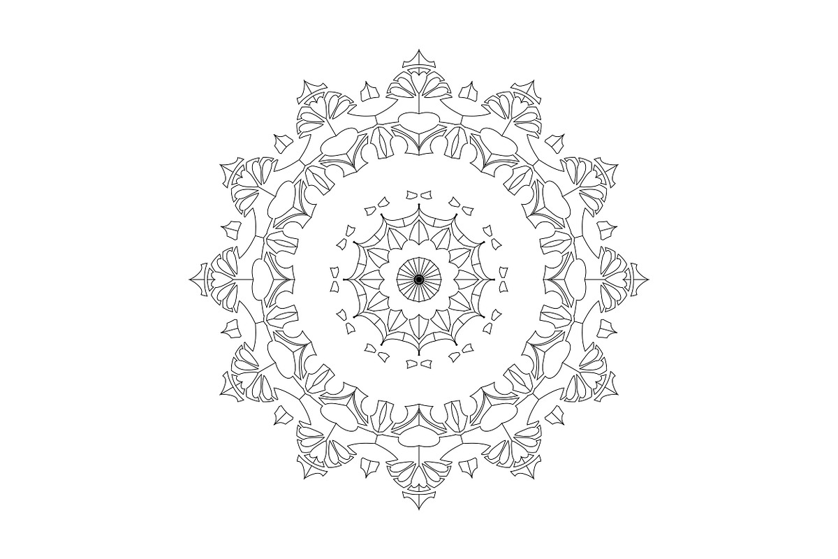 Artistic Mandala Vector Collection, a Decorative Illustration by NJ Himel (Photo 8 of 101)