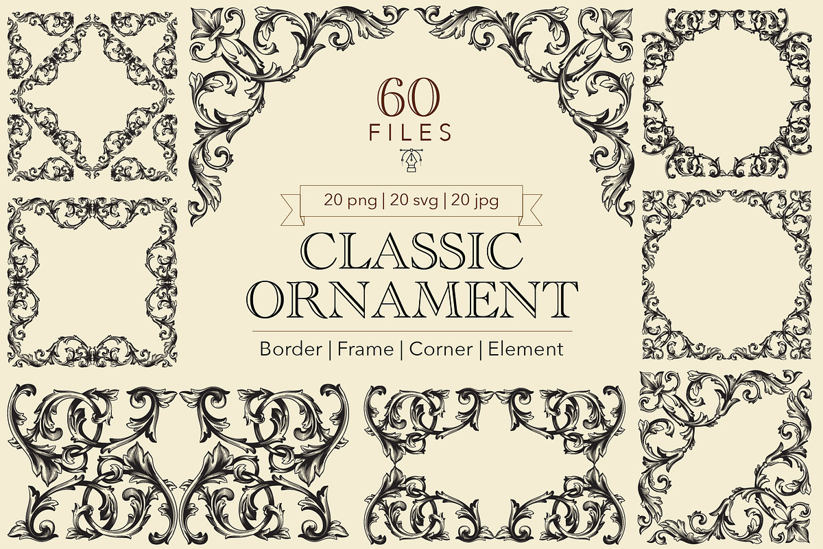 Frames And Borders Vintage, a Decorative Illustration by Samira (Photo 1 of 5)