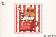 Christmas Hot Chocolate Coquette Sta, an Illustration by Libby Wishes (Thumbnail 1 of 5)