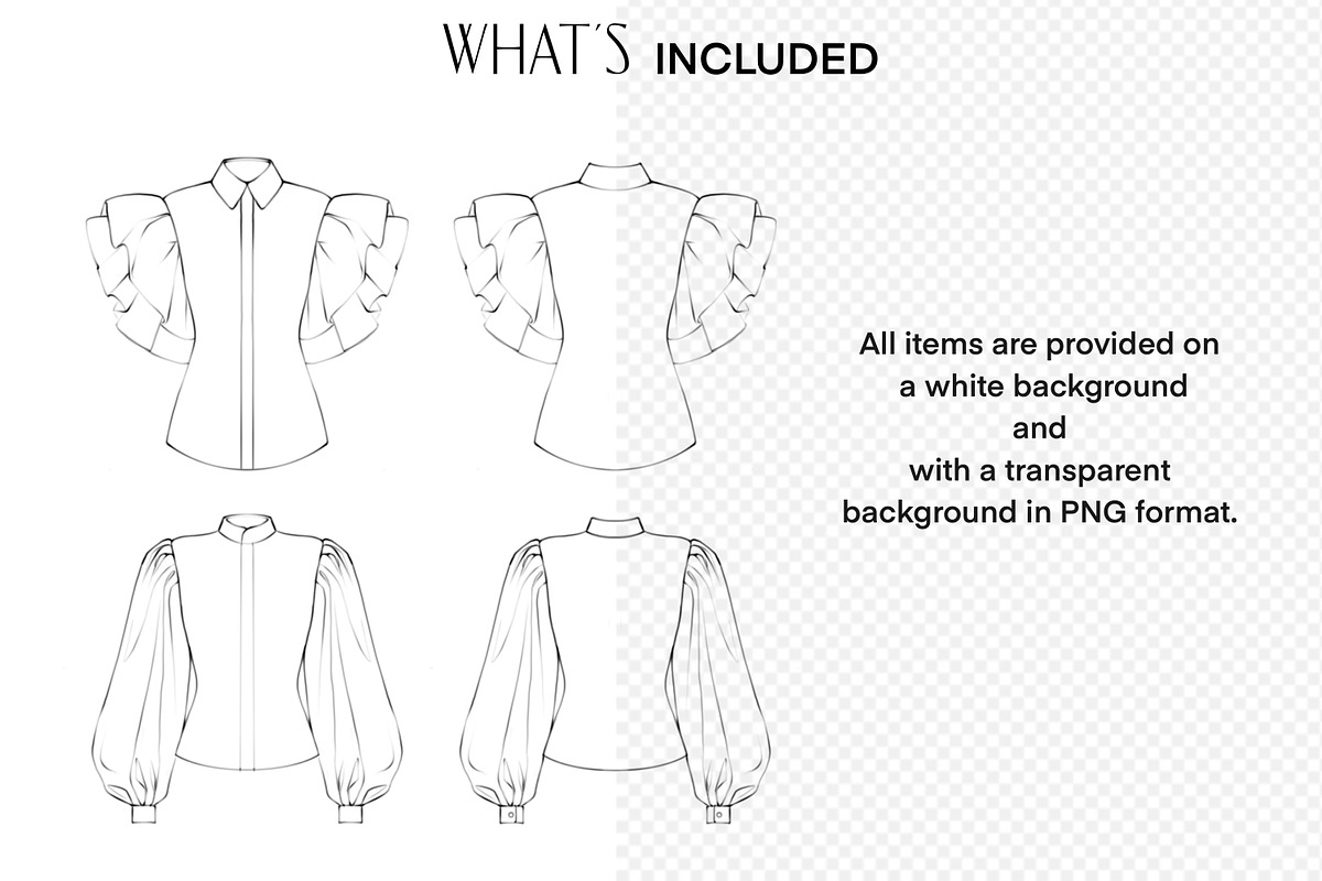 Women’s Shirts & Blouses Flats, a Person Illustration by designs.svkl (Photo 6 of 6)