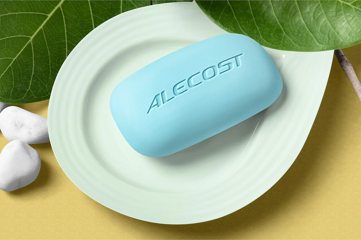 Soap Bar Engraved Logo Mockup, a Merchandise Mockup by megostudi0 (Photo 3 of 4)
