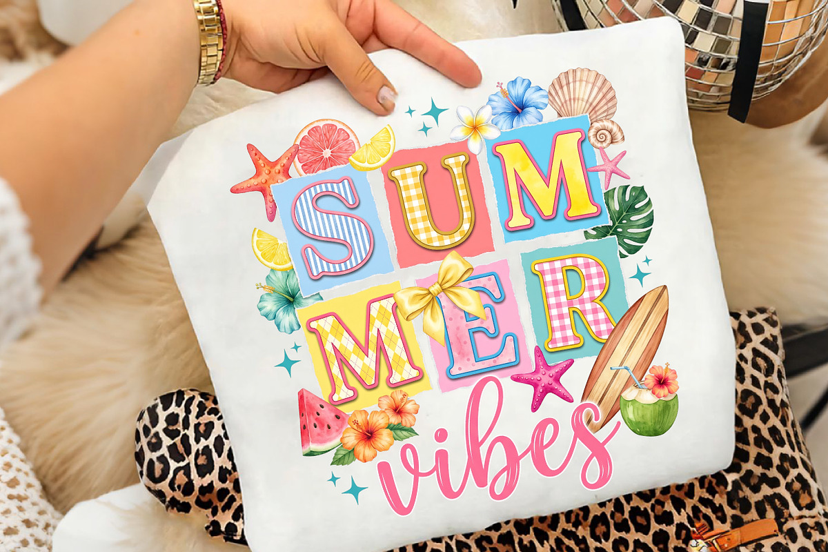 Summer Vibes Png, Floral Summer, an Illustration by CreationArt (Photo 3 of 5)