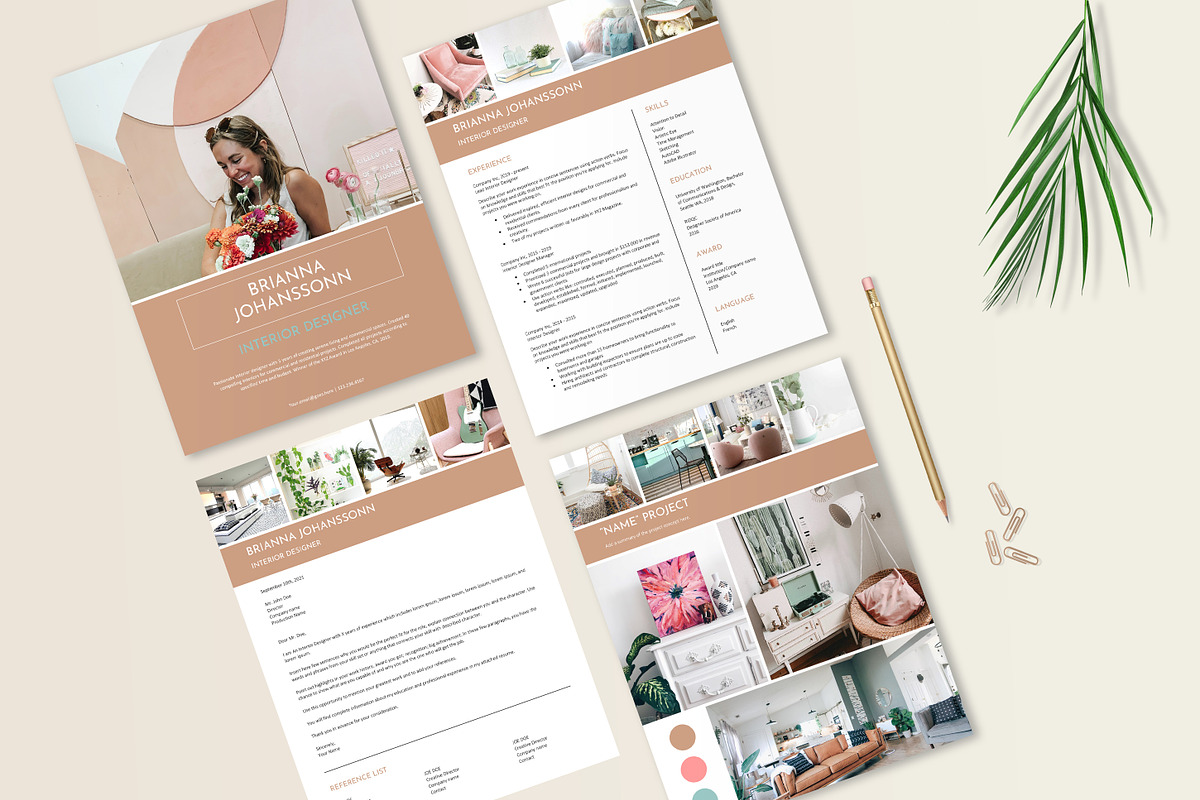 Interior Design Resume Portfolio, a Resume Template by Stanin Studio