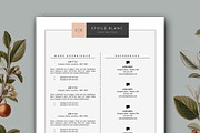 Creative Resume Template for MS Word, a Resume Template by Botanica Paperie (Thumbnail 2 of 6)