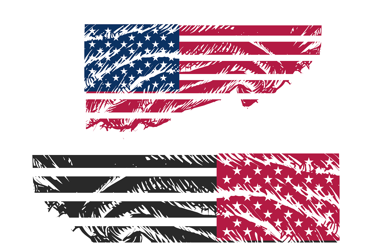 Rugged American Flag Graphics, a Sport Illustration by CarWrap design (Photo 1 of 3)