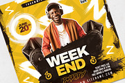 Weekend Party Flyer Template, a Flyer Template by Tarommir (Thumbnail 3 of 3)