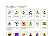 21 Hazard Symbols Warning Standard, an Icon by PremiumGoods (Thumbnail 2 of 2)