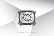 Sunny Vintage TV Logo Template, a Branding & Logo Template by Heavtryq Design (Thumbnail 2 of 4)