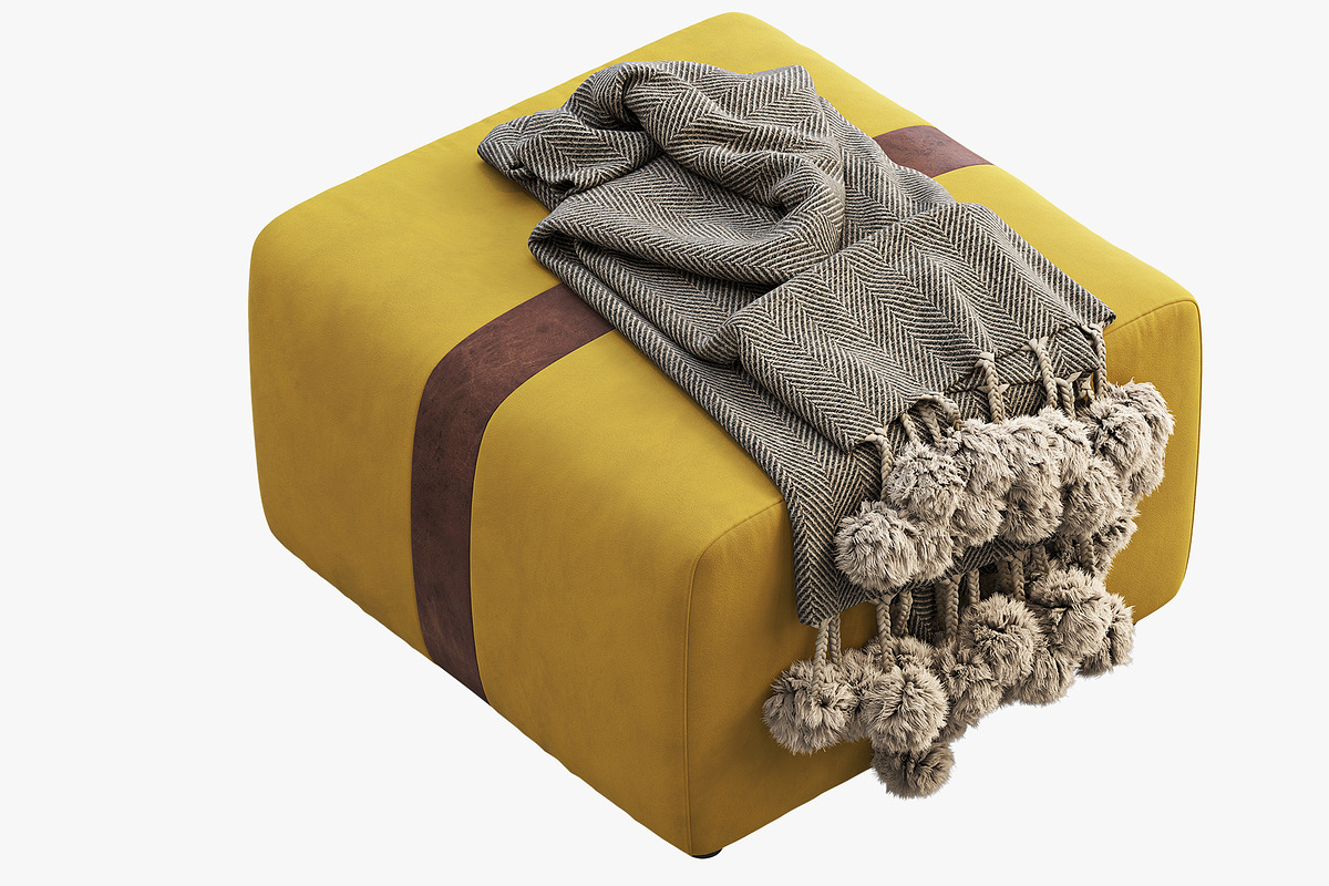 Joybird Malachi Ottoman, a Furniture 3D Model by 3dmitruk (Photo 5 of 18)