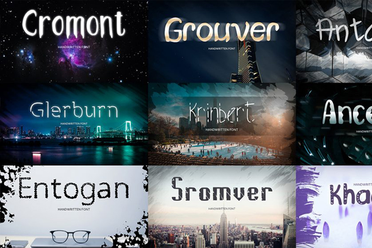 250 Professional Font Bundle, a Script Font by devicrea (Photo 1 of 8)