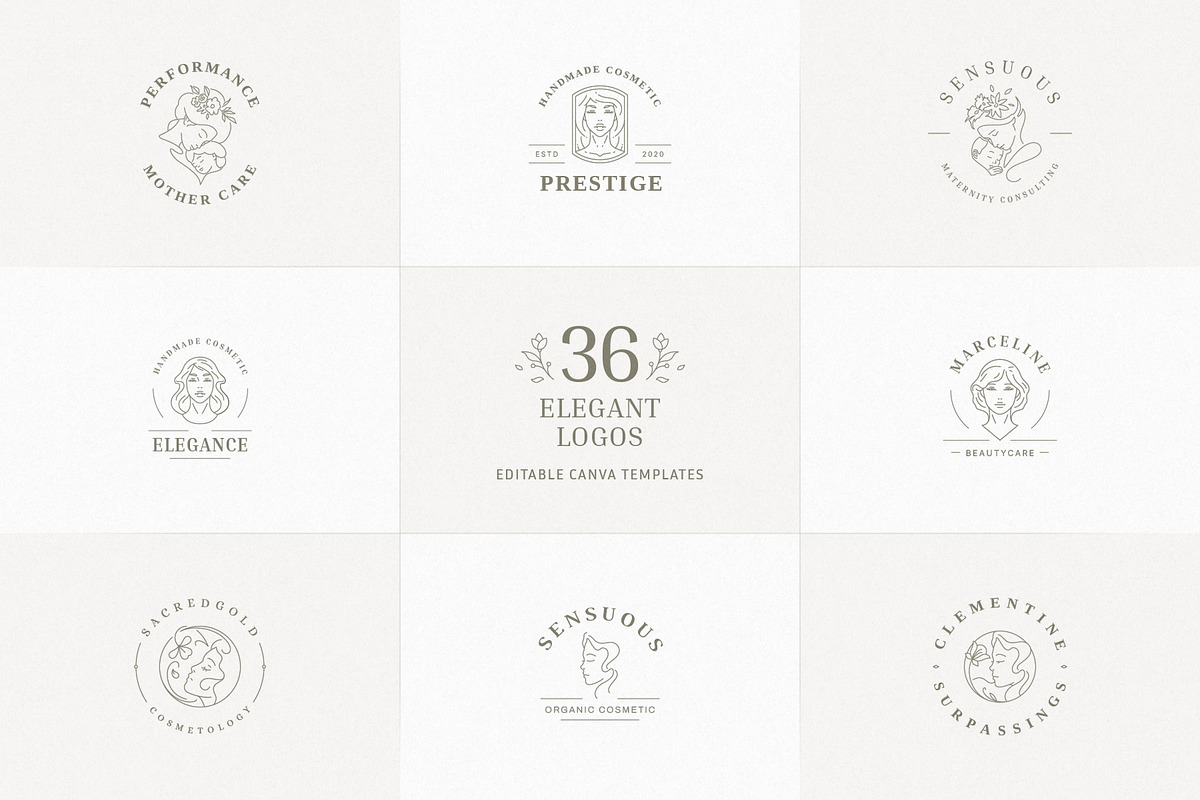 36 Elegant Logo Templates | Canva, a Branding & Logo Template by Vasya Kobelev (Photo 1 of 10)