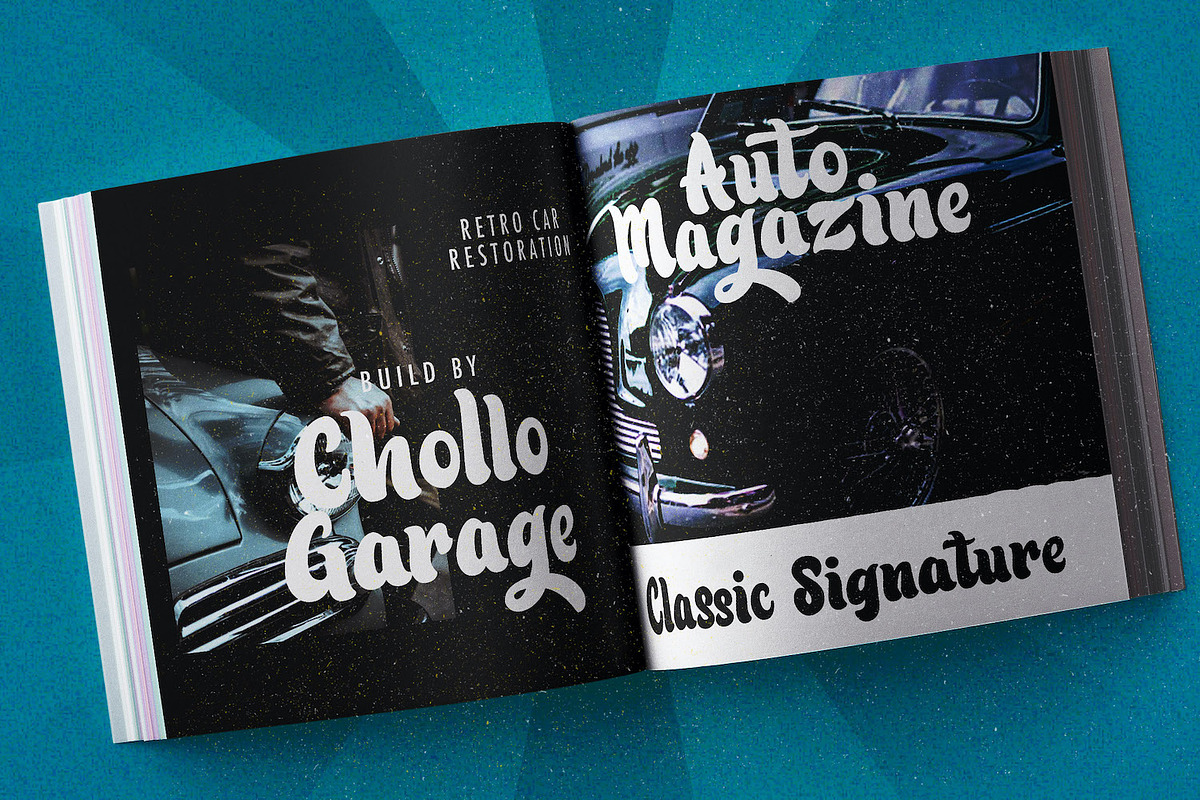 Patric Zihva - Retro Bold Script Fon, a Script Font by StringLabs (Photo 11 of 15)