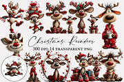 Christmas reindeer clipart, an Illustration by Designworld (Thumbnail 1 of 4)