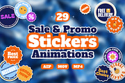 Animated Retro Stickers Pack, a Decorative Illustration by IMG Visuals (Thumbnail 1 of 4)