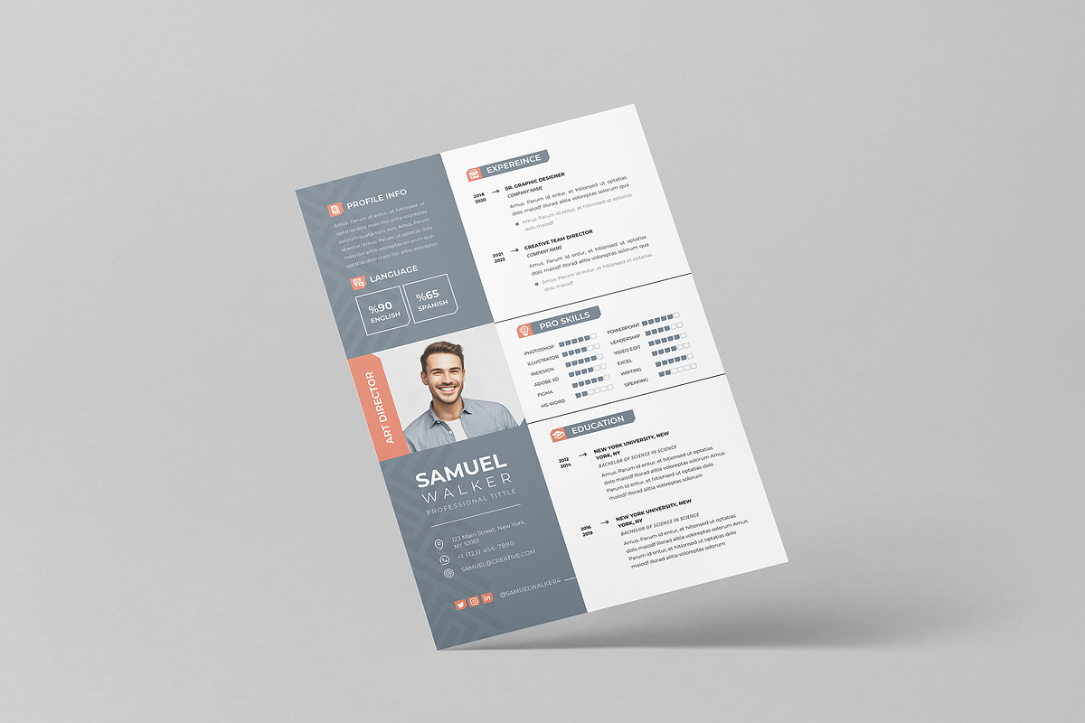 Resume / CV Word | Canva, a Resume Template by Template Zone (Photo 3 of 7)
