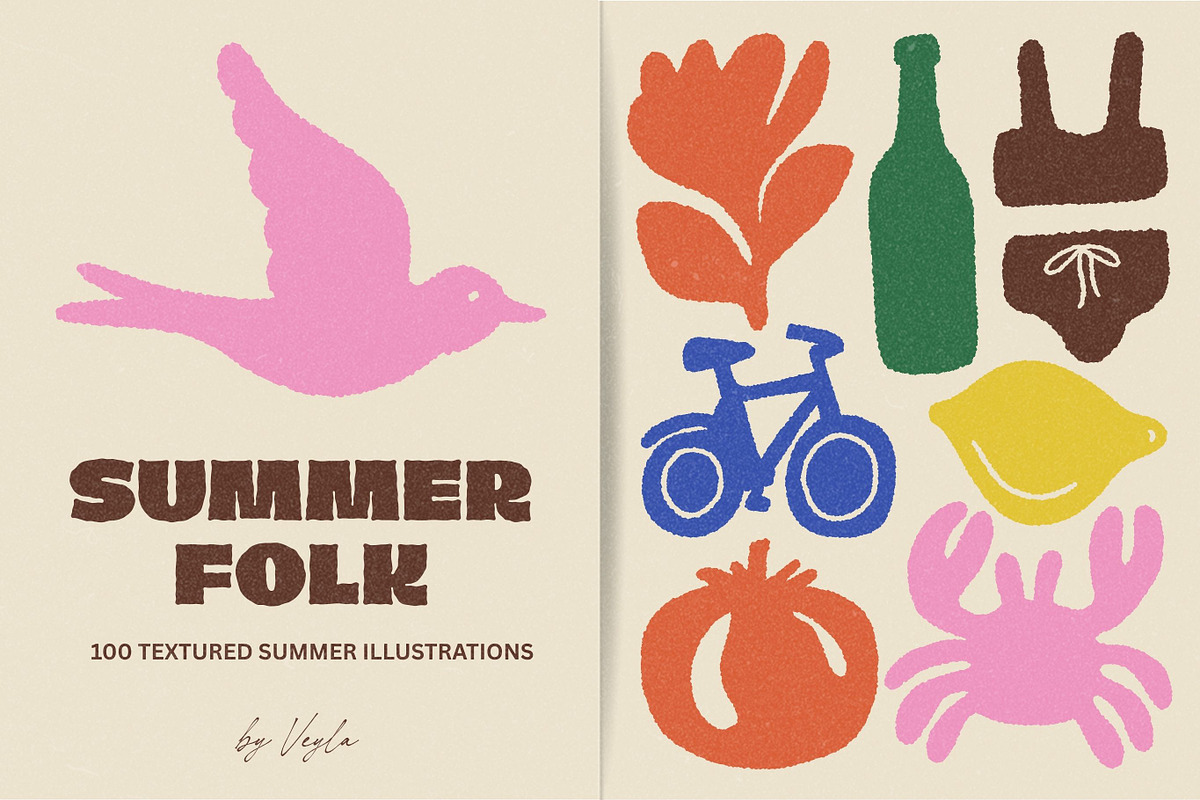 Summerfolk: 100 Summer Illustrations, an Object Illustration by Veyla (Photo 1 of 12)