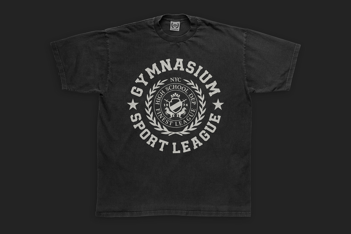 VARSITY Tee | Clothing Production, an Object Graphic by LXXXV | DSGN for Apparel (Photo 4 of 4)