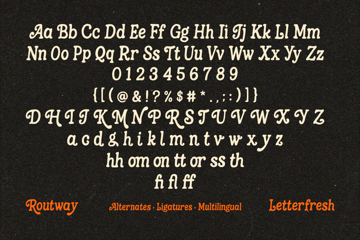 Routway Serif, a Serif Font by Letter Fresh (Photo 11 of 14)