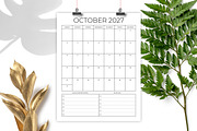 2027 Vertical 8.5 x 11 Inch Planner, a Stationery Template by Running With Foxes (Thumbnail 5 of 5)