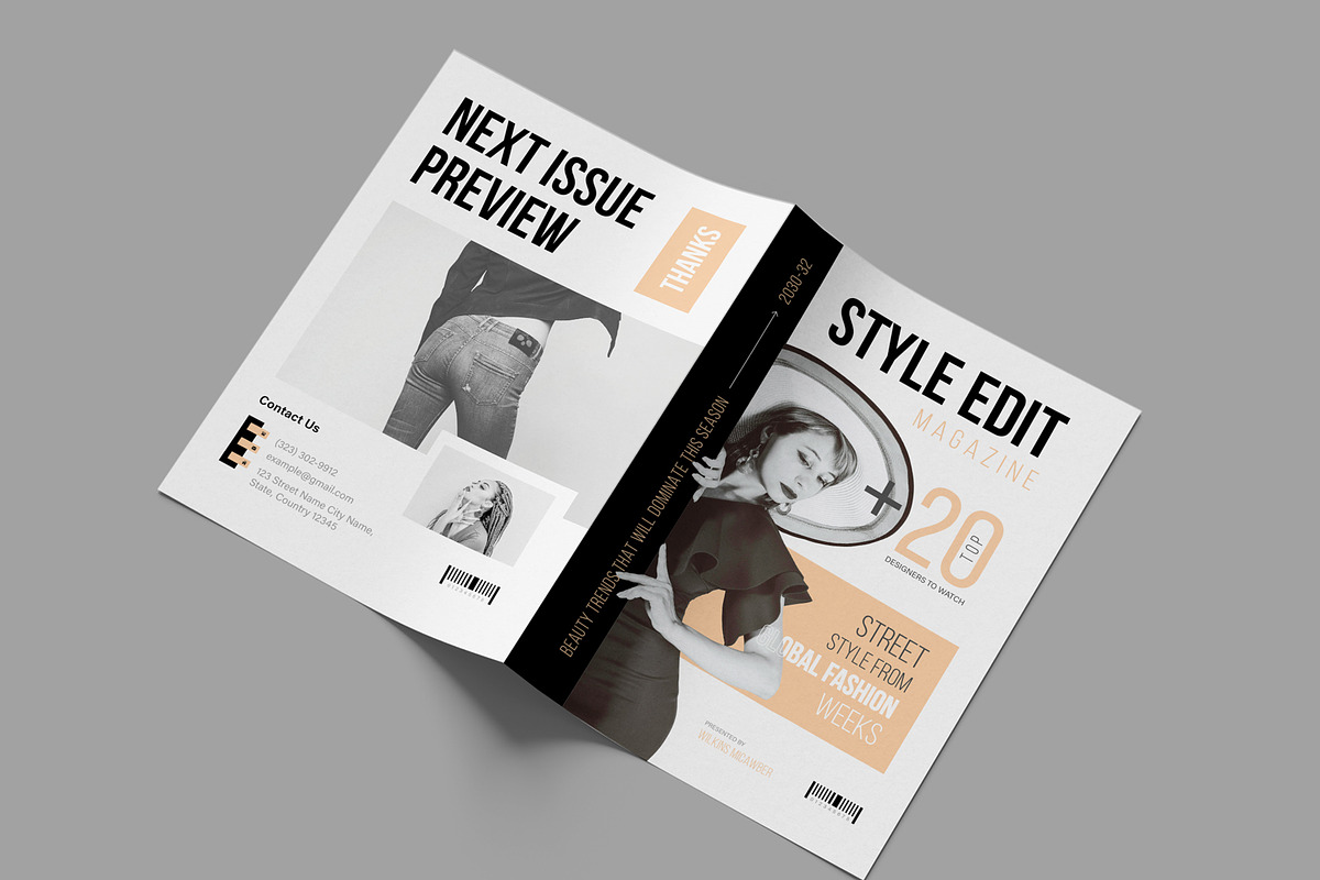 Fashion Magazine Template Design, a Magazine Template by White Graphic (Photo 11 of 11)