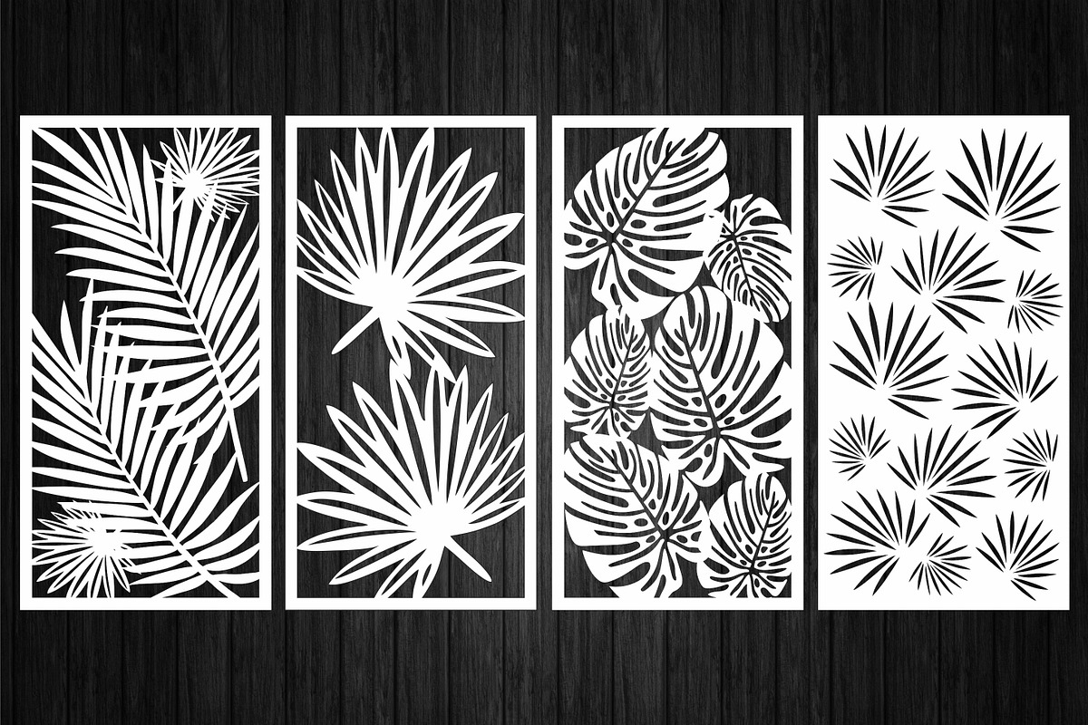 20 Panels tropical leaves pattern, a Graphic by CncCutModel (Photo 2 of 5)
