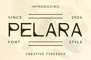 Pelara - Creative Sans Serif Font, a Sans Serif Font by Artiveko (Thumbnail 1 of 4)