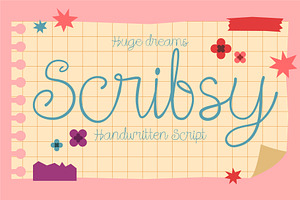 Scribsy – Handwritten Script Font