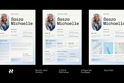 Clean Modern CV Resume, a Resume Template by Neermana (Thumbnail 1 of 5)