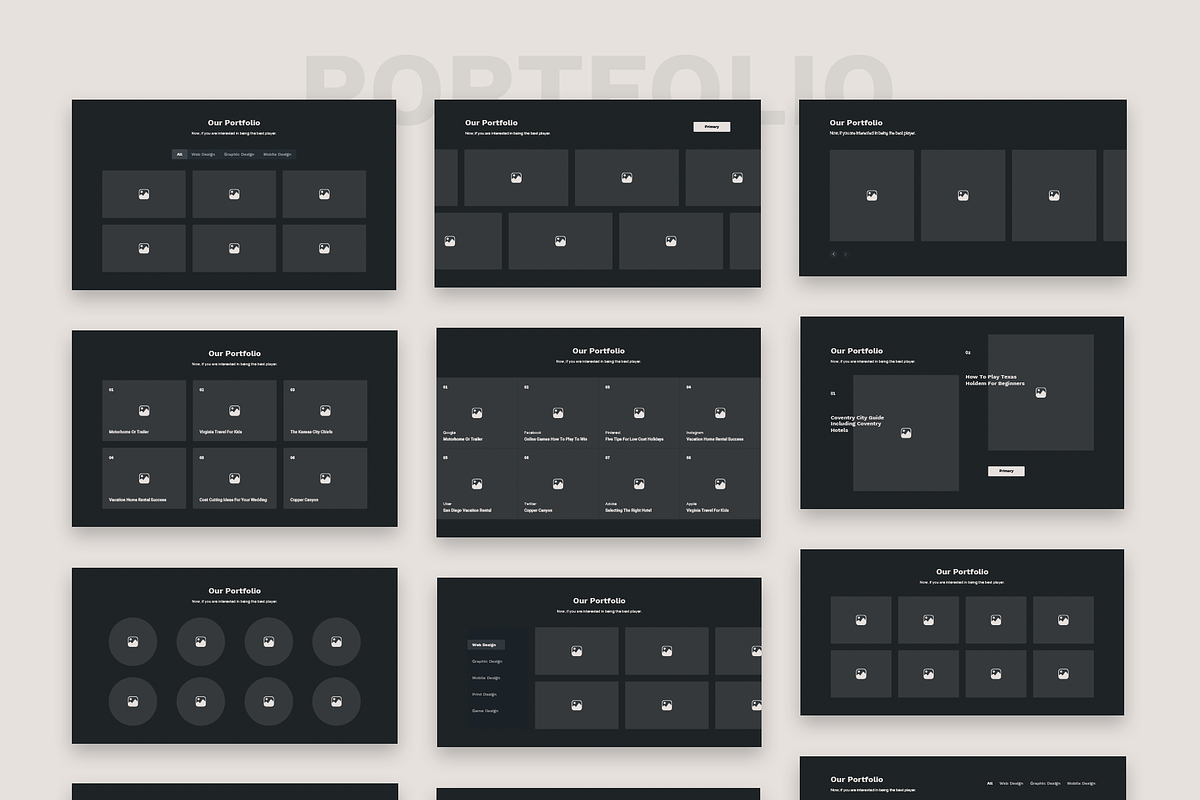 Tenebris Wireframe Kit, a Wireframe Template by Milos Knezevic (Photo 9 of 17)