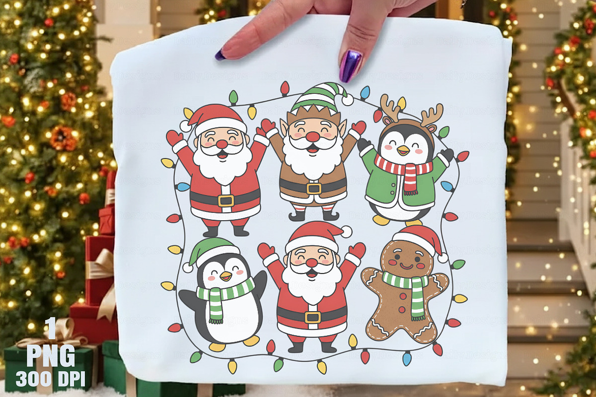 Cute Christmas Friends PNG Bundle, an Illustration by Daily.Designs (Photo 9 of 10)