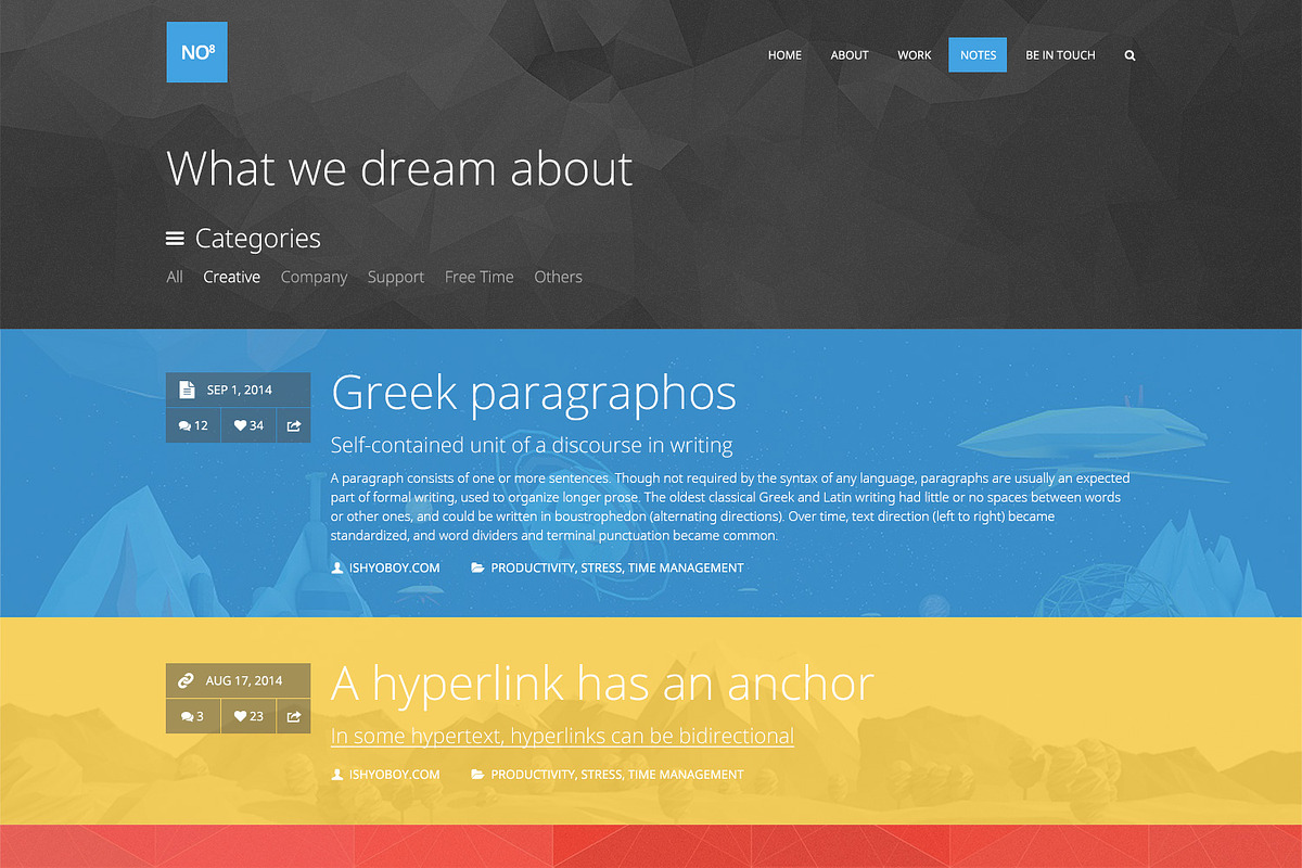 NO8 - Creative Agency WP Theme, a WordPress Template by IshYoBoy (Photo 5 of 8)