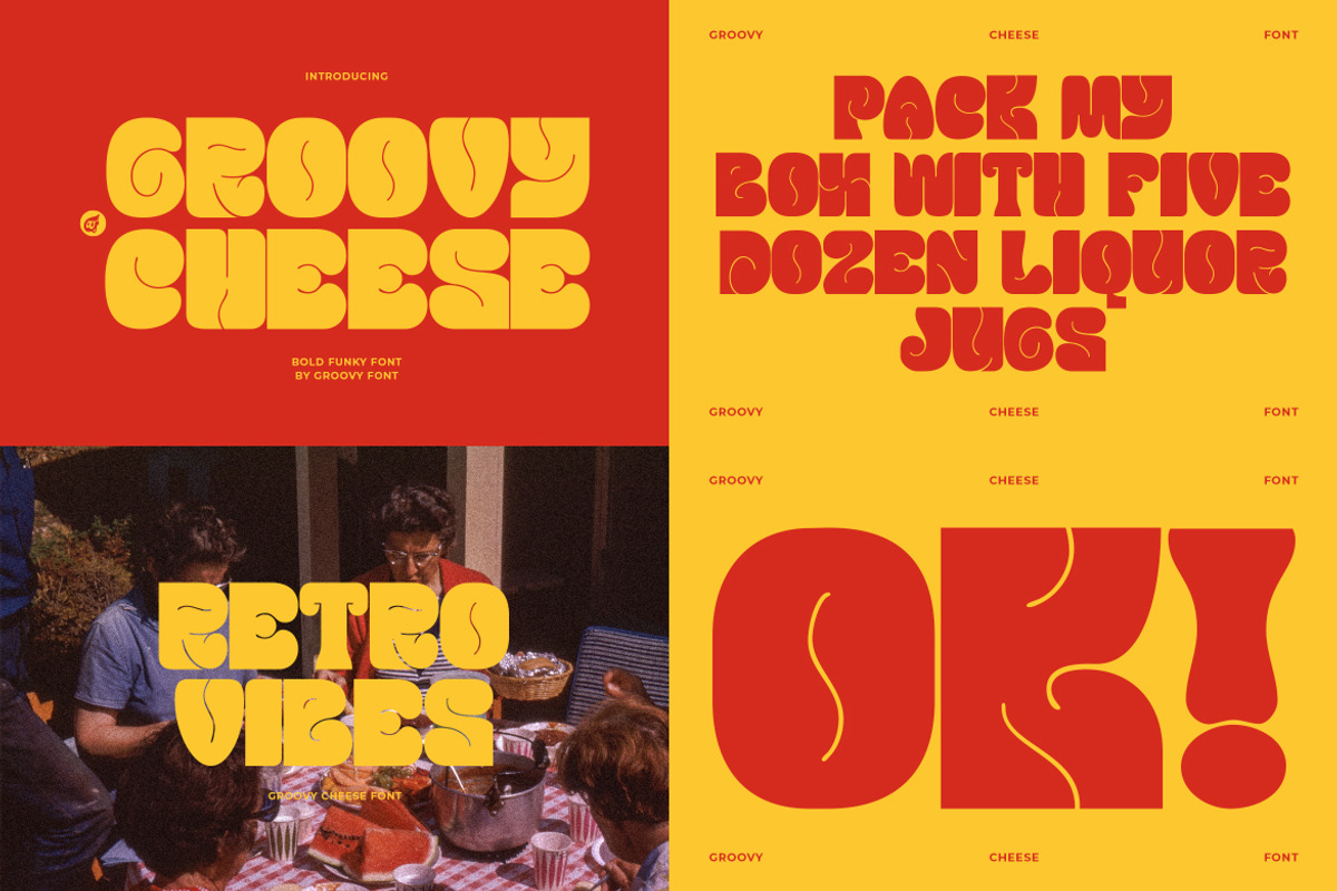 SALE! GROOVY RETRO - Font Bundle, a Sans Serif Font by GroovyFontCo (Photo 13 of 16)