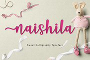 Naishila Font Duo, a Script Font by FadeLine Studio (Thumbnail 2 of 14)
