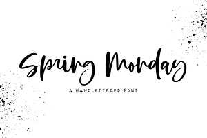 Spring Monday Handwritten Script