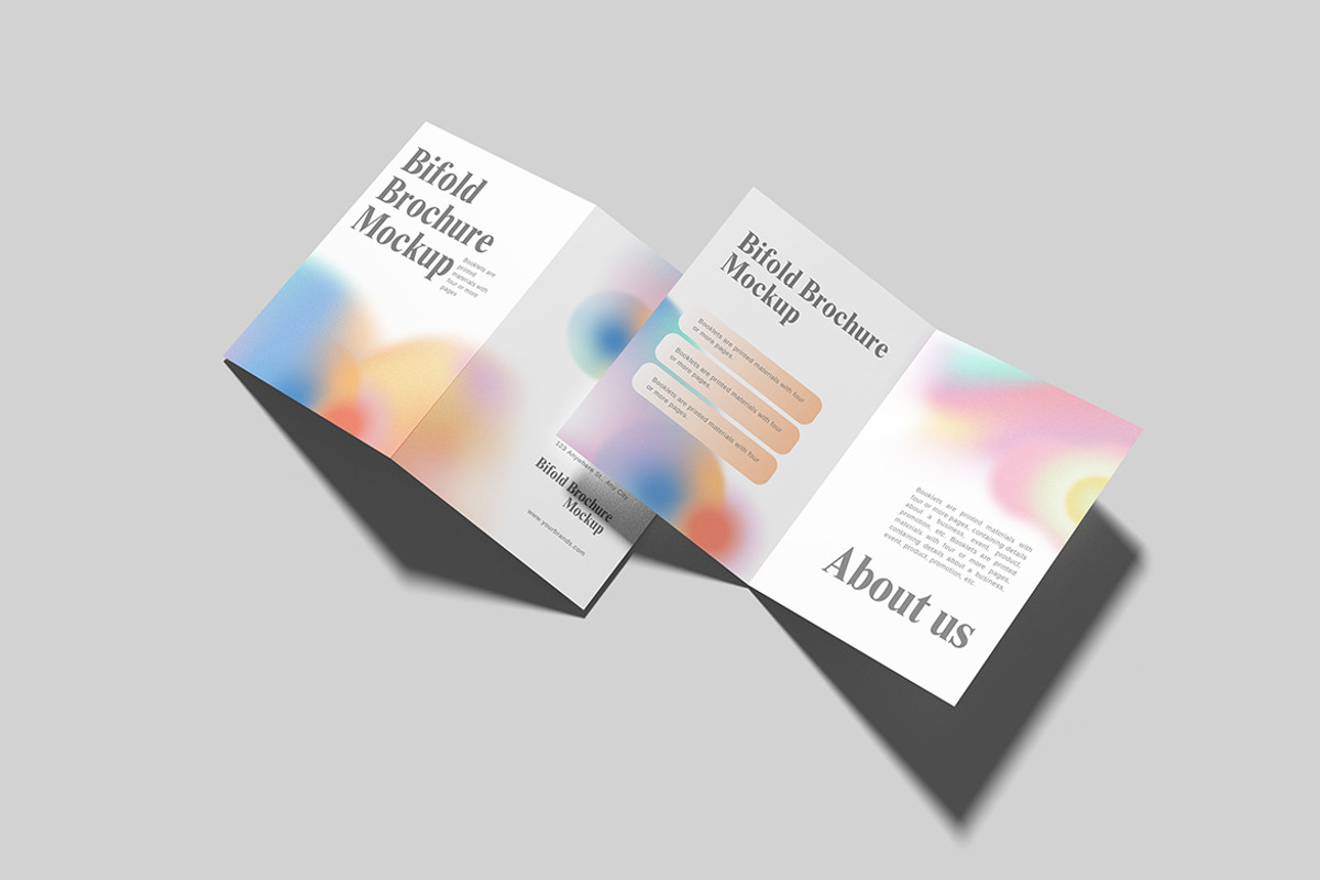 Minimalist Bifold Brochure Mockup