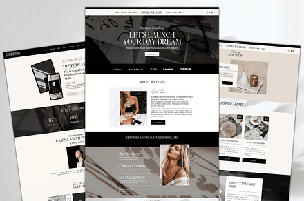 Showit Web template, Showit template