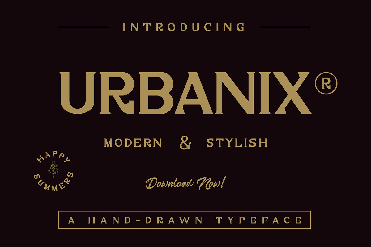 Urbanix Serif Font, a Serif Font by merakistd (Photo 1 of 14)