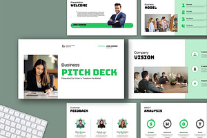 Business Pitch Deck Presentation, a Presentation Template by Mighty-Slide