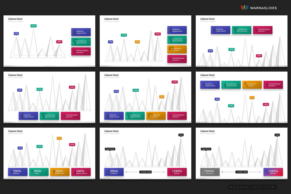 PowerPoint Charts & Graphs, a Presentation Template by Warna Works (Photo 14 of 40)