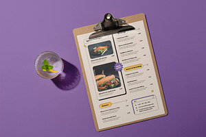 Fast Casual Dining Menu