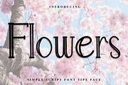 Flowers, a Handwritten Font by InermediaSTUDIO (Thumbnail 1 of 8)