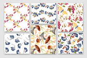 Autumn botanical seamless patterns, an Illustration by Kate Lanbina (Thumbnail 9 of 13)
