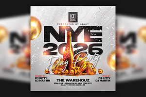 Happy New Year Flyer Template, a Flyer Template by Artonix